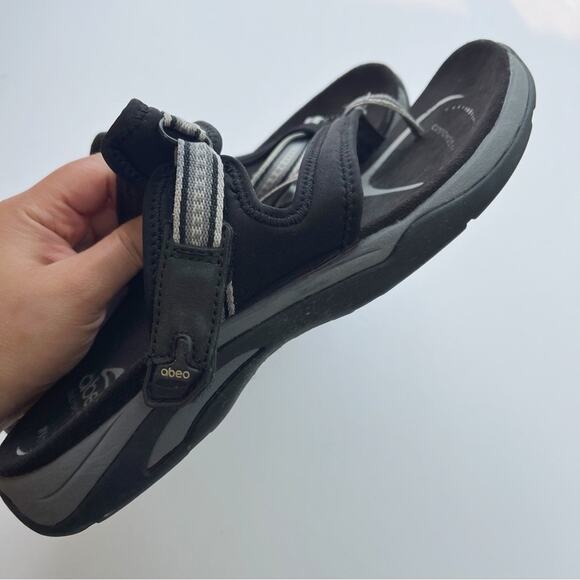 ABEO Bio System Topanga Black Orthotic Sandals - Picture 4 of 9